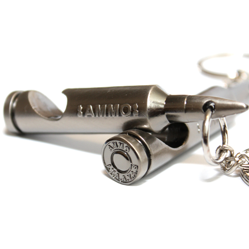 Bullet Key Chain Bottle Opener – Ammo Shell Design – Dad Husband Father's Day Gift